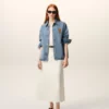 Mavi Pamuklu Örme Ami de Coeur Overshirt