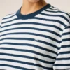 Mavi Pamuklu Uzun Kollu Mariniere Ami de Coeur T-Shirt