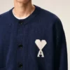 Mavi Yünlü Ami de Coeur Cardigan