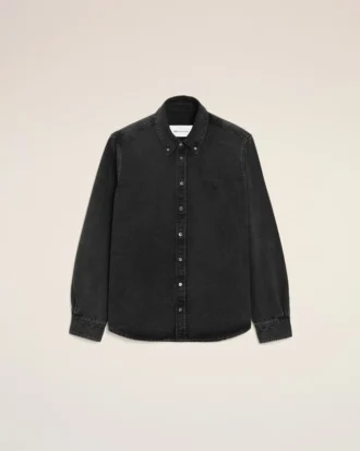Siyah Denim Pamuklu Ami de Coeur Gömlek