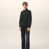 Siyah Denim Pamuklu Ami de Coeur Gömlek