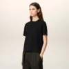 Siyah Organik Pamuklu Ami de Coeur T-Shirt