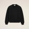 Siyah Pamuk Kabartmalı Ami de Coeur Sweatshirt