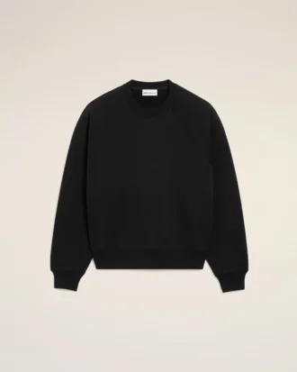 Siyah Pamuk Kabartmalı Ami de Coeur Sweatshirt