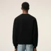 Siyah Pamuk Kabartmalı Ami de Coeur Sweatshirt