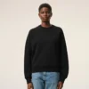 Siyah Pamuk Kabartmalı Ami de Coeur Sweatshirt