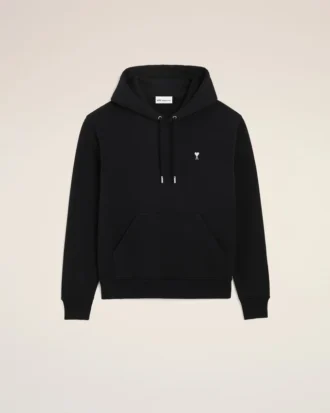 Siyah Pamuklu Ami de Coeur Hoodie