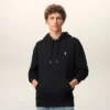 Siyah Pamuklu Ami de Coeur Hoodie