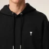 Siyah Pamuklu Ami de Coeur Hoodie