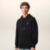 Siyah Pamuklu Ami de Coeur Hoodie