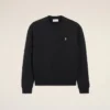 Siyah Pamuklu Ami de Coeur Sweatshirt
