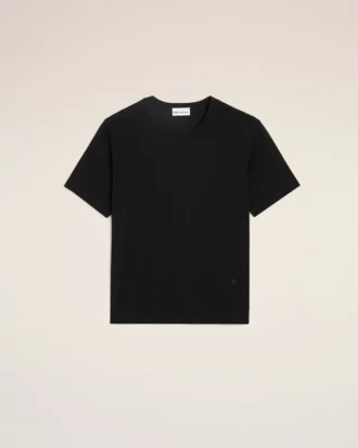 Siyah Pamuklu Ami de Coeur T-Shirt