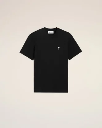 Siyah Pamuklu Ami de Coeur T-Shirt