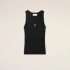 Siyah Pamuklu Ami de Coeur Tank Top