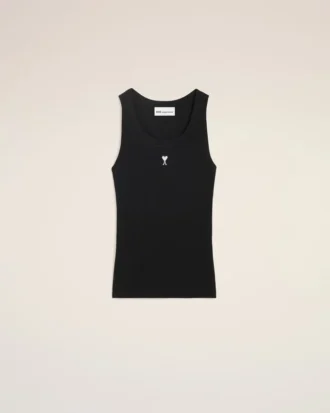 Siyah Pamuklu Ami de Coeur Tank Top