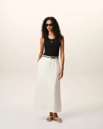 Siyah Pamuklu Ami de Coeur Tank Top