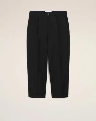 Siyah Pamuklu Carrot Oversized Pantolon