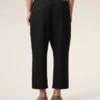 Siyah Pamuklu Carrot Oversized Pantolon