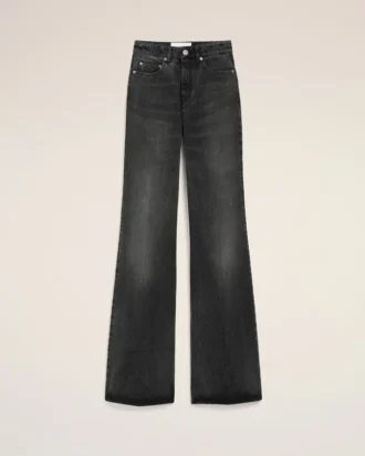 Siyah Pamuklu Flare Fit Kot Pantolon