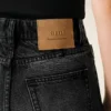 Siyah Pamuklu Flare Fit Kot Pantolon