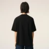 Siyah Pamuklu Kabartmalı Ami de Coeur T-Shirt