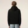 Siyah Pamuklu Red Ami de Coeur Fermuarlı Kapüşonlu Sweatshirt