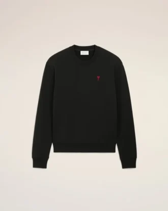 Siyah Pamuklu Red Ami de Coeur Sweatshirt