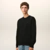 Siyah Pamuklu Red Ami de Coeur Sweatshirt
