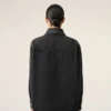Siyah Pamuklu Örme Ami de Coeur Overshirt
