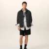 Siyah Pamuklu Örme Ami de Coeur Overshirt