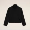 Siyah Yeni Yün Harrington Ceket