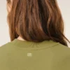 Yeşil Pamuklu Ami de Coeur Kısa Sweatshirt