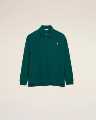 Yeşil Pamuklu Ami de Coeur Polo