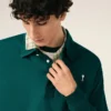 Yeşil Pamuklu Ami de Coeur Polo