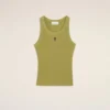 Yeşil Pamuklu Ami de Coeur Tank Top