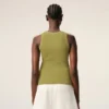 Yeşil Pamuklu Ami de Coeur Tank Top