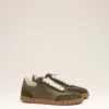 Yeşil Sığır Derisi Step Sneakers