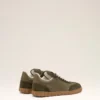 Yeşil Sığır Derisi Step Sneakers