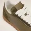 Yeşil Sığır Derisi Step Sneakers