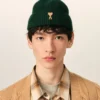 Yeşil Yün Ami de Coeur Beanie