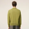 Yeşil Yün Gömlek Yakalı Ami de Coeur Cardigan