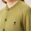 Yeşil Yünlü Ami de Coeur Cardigan