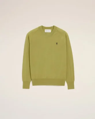 Yeşil Yünlü Ami de Coeur Sweater